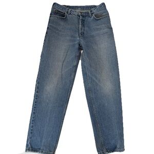 Vintage Lands' End Men’s Regular Fit Denim Jeans 33W x 30L Classic Straight Leg